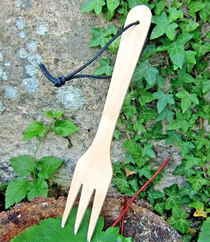 Zinken gabel buchenholz - 3-zinken,