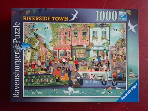 Puzzle riverside town 1000 - puzzle,