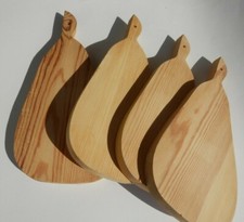 "Raus Artikel"  4 Frühstücksbretter Birnenform Brotzeitbrett Schneidebrett