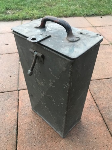Alte blech kiste 40erj - kiste, aus