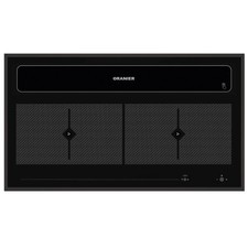 Oranier Flächeninduktion KFL 2094 Abluft-Umluft Dunstabzug 90cm schwarzer Rahmen