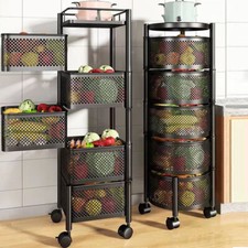 Mobile Multifunktionsregal Aufbewahrungswagen Bodenlagerregal Heimlagerregal