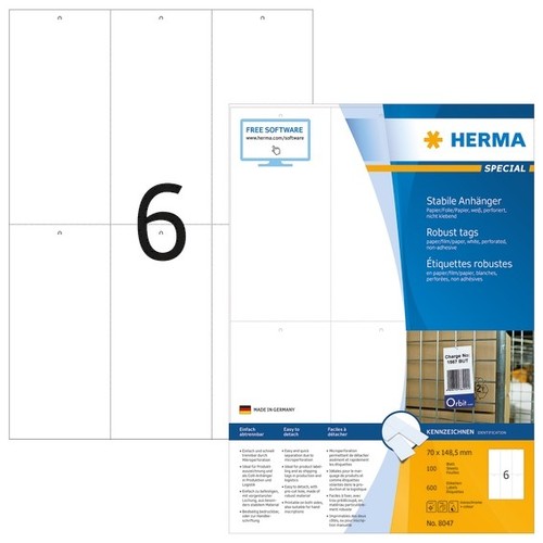 Herma 8047 stabile anhänger - 8047,