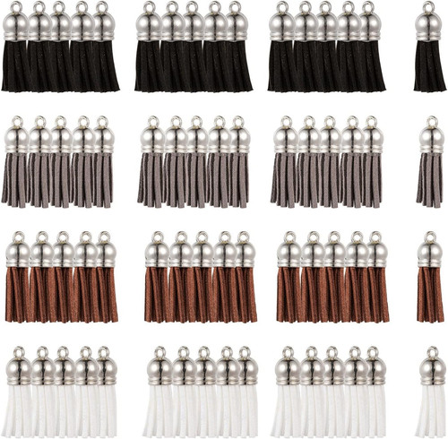60pcs faux wildleder quaste - 60pcs,