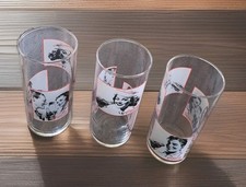 3 Coca-Cola Nostalgie Longdrinkbecher Glas Vintage Rar Neuwertig.