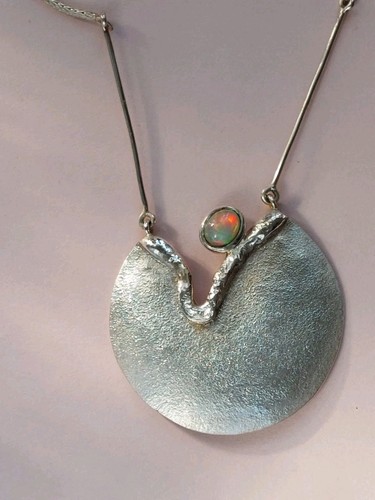 Collier mit herrlichem opal - mit,