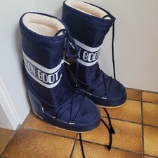Original Moon Boots Icons Nylon d blau Gr. 35-38 NEU mit Etikett Tecnica