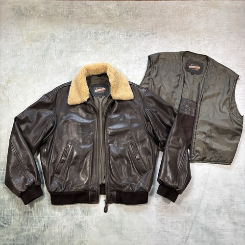Redskins lederjacke bomber - lederjacke, xl