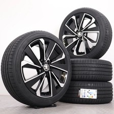 Sommerräder 17 Zoll Skoda Fabia 4 PJ Original Felgen gedreht Riegel Sommerreifen