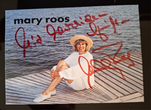 Autogrammkarte von mary roos - von,