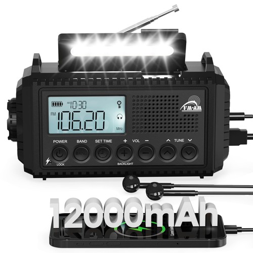 Kurbelradio notfallradio mit - kurbelradio,