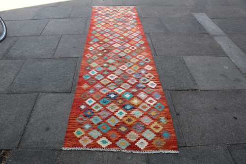 Vintage oriental rot wolle - vintage,