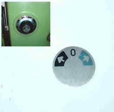 Schild für Drehzahl- oder Vorschubgetriebe gebr., Deckel FP2 u. FP3 Fräsmaschine