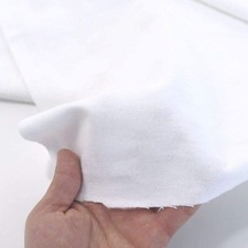 9m weiß Molton Deko Stoff 240cm breite BIO Baumwolle Kosmetik Baby Baumwollstoff