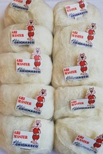 Filati Grignasco  Mohairwolle   51% Mohair 49% Wolle  wollweiß