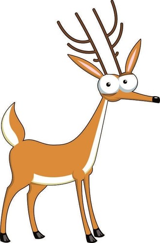 Aufkleber lustiger hirsch - lustiger,