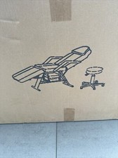 Kosmetikliege  Massageliege Fußpflege, Stuhl Weiss neu