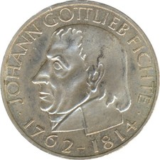 BRD 5 DM 1964 J Johann Gottlieb Fichte Silber*