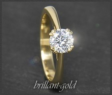 Solitär Brillant Ring aus 585