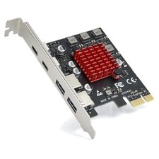 USB 3.1 PCIe Erweiterungskarte mit 4 Anschlüssen USB C A Stromsparend