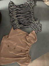 Damen Top 2stk Bauchfrei Gr S