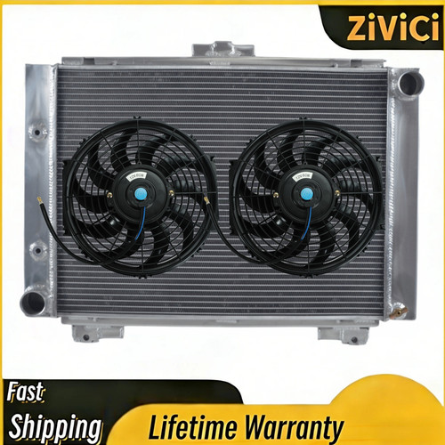 Alu radiator fan - radiator+fan, for