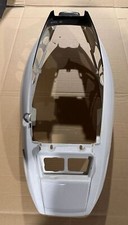 Malaguti F12 - Verkleidung Heck - weiß - schwarz - Original T0042