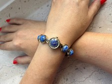 Eine Chaika Uhr mit Lapislazuli, vergoldet, guter Zustand!