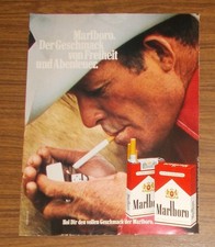 Seltene Werbung MARLBORO Der