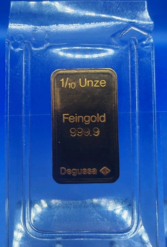 10oz degussa goldbarren - 1/10oz,