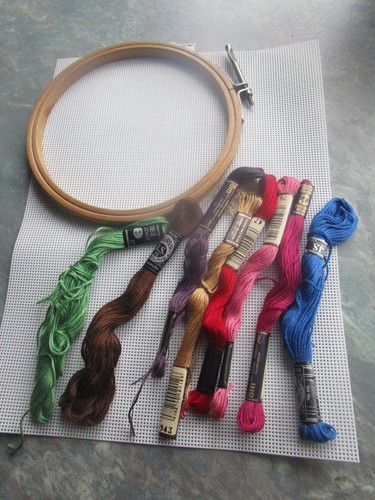 Stickgarn verschiedene farben - stickgarn,