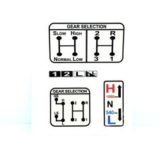 Gear & Pto Auswahl Aufkleber Für Einige David Brown 1200 1210 1212 Traktore