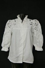 Gr.40 Trachtenbluse weiß