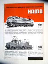 HAMO-Modelle von Märklin- "Faltblatt" - 1966 - sehr gut --- 642