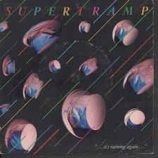 Supertramp It's Raining Again 7" Vinyl Brasilien A&M 1982 B/W Bonnie Pic Sleeve
