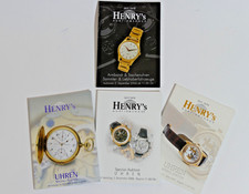 Auktionkatalog Auktionhaus Henry's Uhren Spezial-Auktion (u.a.) 2005, 2006, 2007