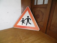 altes Verkehrsschild Schild VERKEHRSZEICHEN DREIECK Kinder Spielstrasse