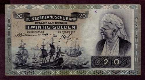 Niederlande gulden banknote - 20,