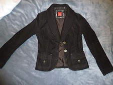 Jacke, hüftlang, S. Oliver, Cordstoff, dunkel braun, Gr. 38, sehr gut