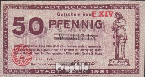 Banknoten köln 1921 - banknoten,