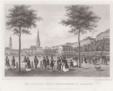 Hamburg Jungfernsteig Original