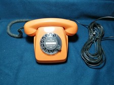 70er Telefon Wählscheibe Orange FeTAP 612 HAGENUK Top + Funktion/TAE-Stecker