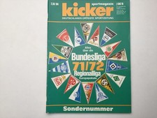 Kicker Sonderheft Bundesliga 1971/72 Regionalliga und Europapokal Top 👍