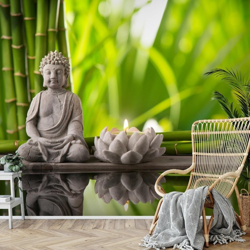 Fototapete natur buddha bambus - natur,