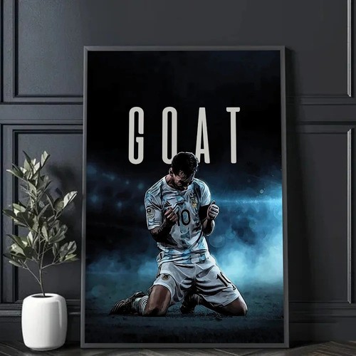 Lionel messi goat poster - lionel,