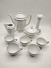 Konvolut 9x Rosenthal Weiss Goldrand Classic Rose 5x Moccatasse Kerzenständer ..