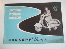 Altes Dürkopp Werbeblatt, Prospekt Motorroller Dürkopp Diana