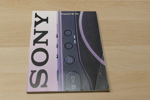 Sony 1989 1990 vintage katalog - sony,