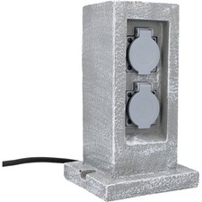 Garten Steckdose UNITEC 2-fach
