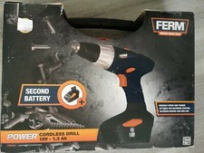 Ferm CDM1090 - Akku-Bohrschrauber 18V-1.3 Ah Akkuschrauber im Koffer
